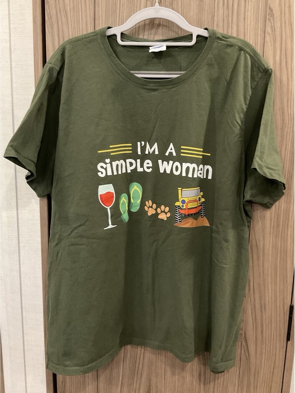 Port & Company Green Simple Woman Off Road Vehicle Short Sleeve Tee Size 3XL